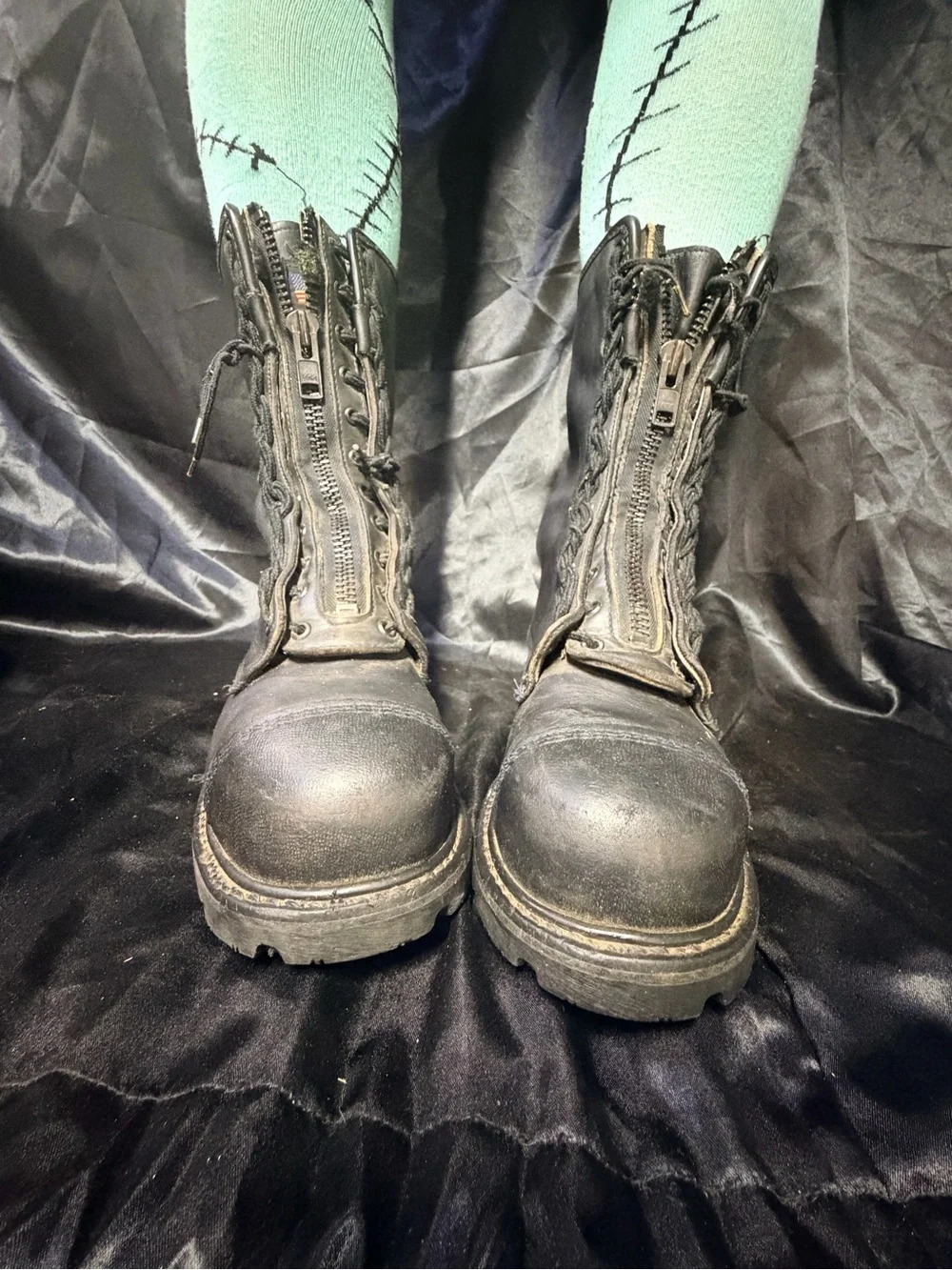 Vintage Authentic Weinbrenner Firefighter Boots Men’s 9 Goth Industrial 1997